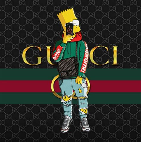 bart simpson Gucci wallpaper